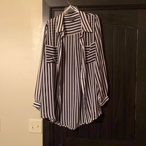 City Chic striped blouse